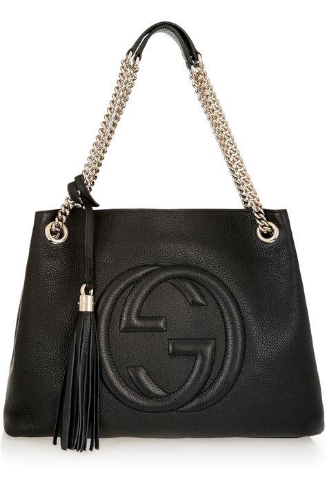 gucci swing leather mini bag black|gucci shoulder bag black handbags.